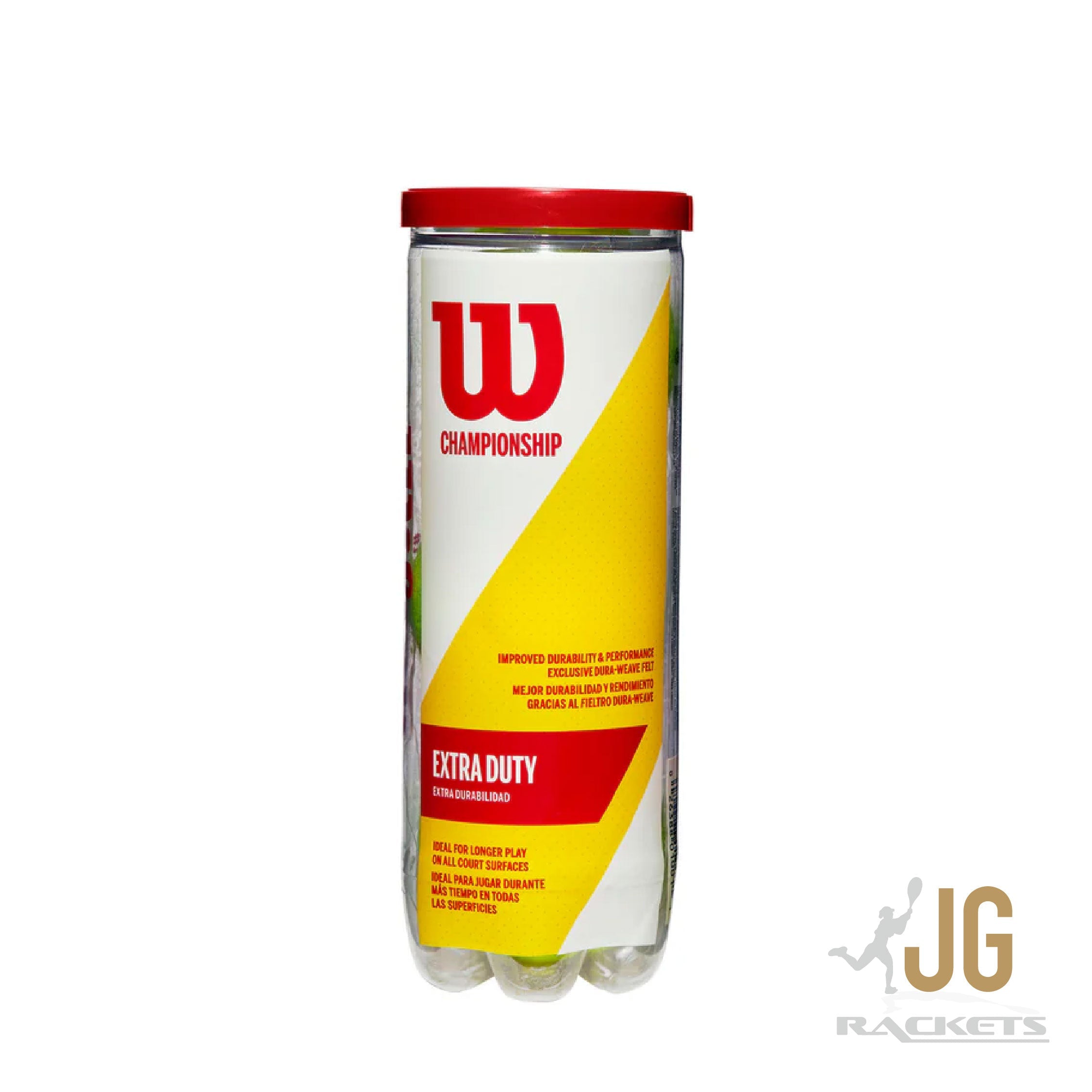 Wilson Championship Extra Duty Tennis Ball 3 Ball Tube