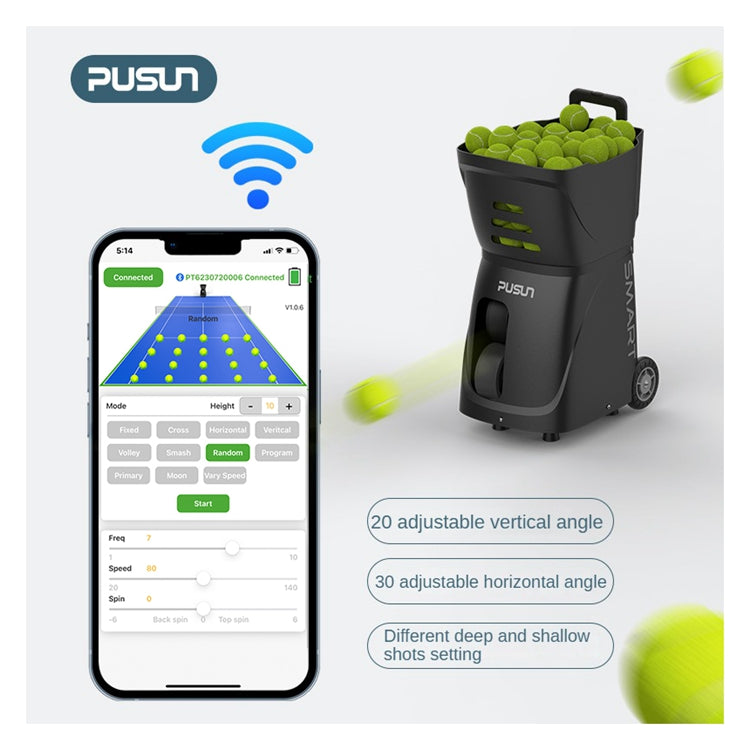Pusun PT Smart Tennis & Padel Ball machine Demo Unit